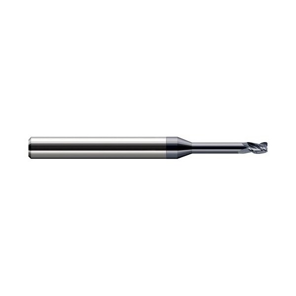 Harvey Tool 3/32 dia. x 0.02 in. Radius x 0.139in. x 0.585in. Reach Carbide Corner Radius End Mill, 3 Flutes 728493-C3 - main